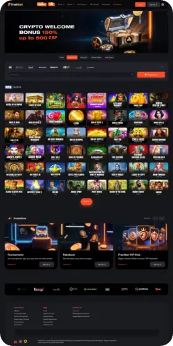Online casino games displayed in the Freshbet app interface