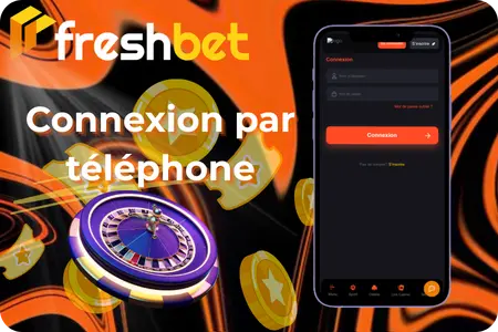 Freshbet Casino mobile phone number login form