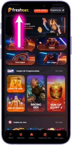 Página de inicio de sesión del sitio web oficial de Freshbet Casino