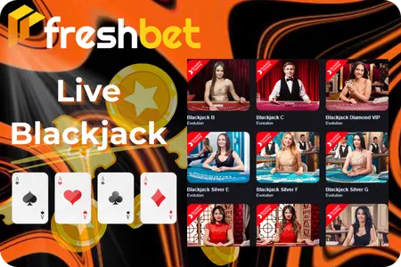 Die besten Live-Blackjack-Spiele im Freshbet Casino