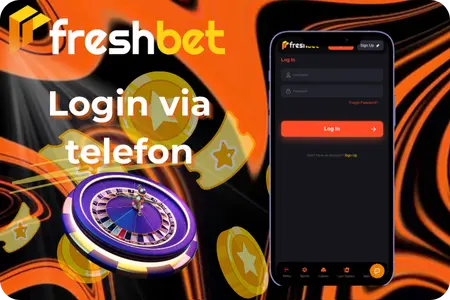 Freshbet Casino mobilnummer login formular
