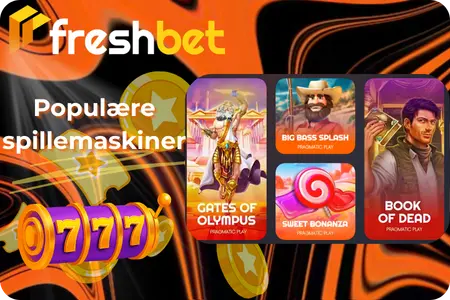 Freshbet Casino Mest spillede spilleautomater