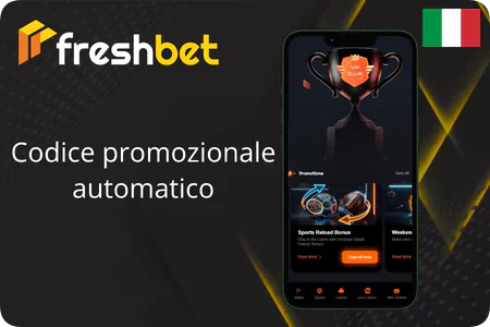 Codice promozionale automatico Freshbet