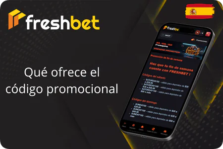 Qué ofrece el código promocional Freshbet
