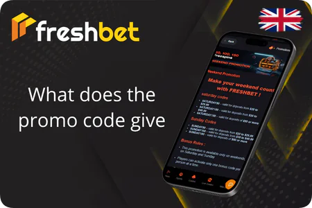 What does the promo code give Freshbet